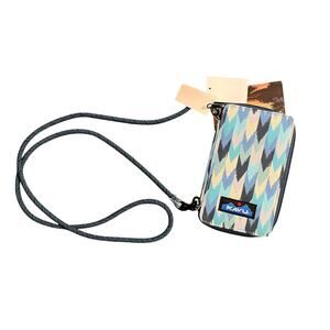 Kavu Crossbody Wallet Go Time Blue Palette Bi-Fold Climbing Rope Strap NWT